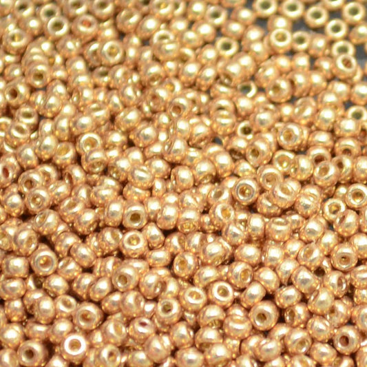 Miyuki Seed Beads - 11/0 - Galvanized Champagne [Duracoat] -mb11-4204b250- 250g