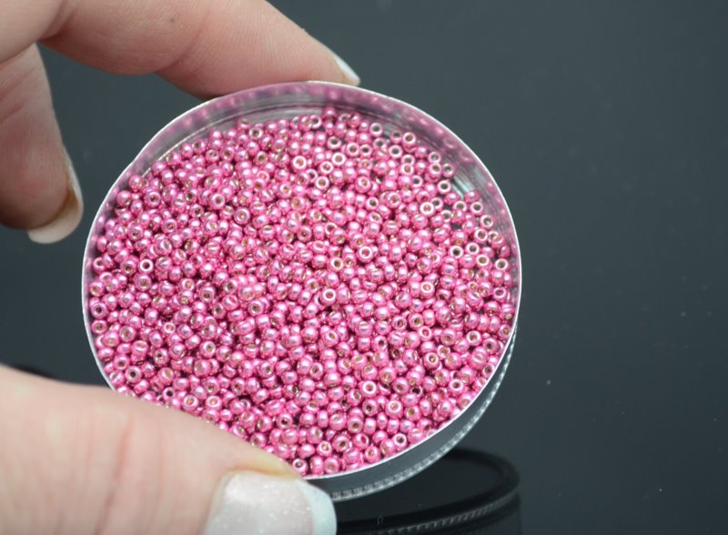 Miyuki Seed Beads 11/0 - mb11-4210 - Galvanized Hot Pink [Duracoat] 22g