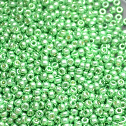 Miyuki Seed Beads 11/0 - mb11-4214 - Galvanized Dark Mint Green [Duracoat] 10g