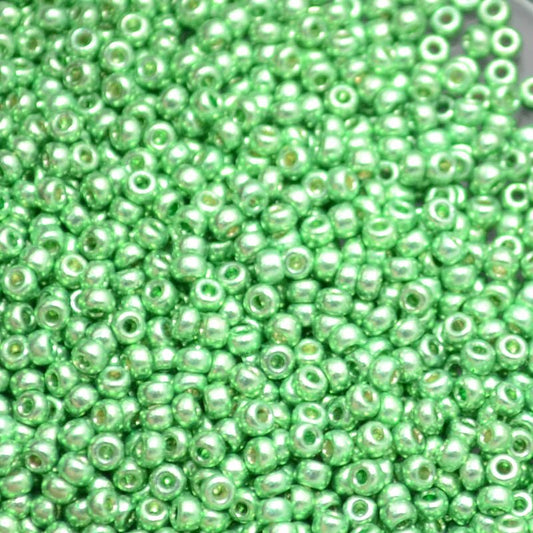 Miyuki Seed Beads - 11/0 - Galvanized Dark Mint Green [Duracoat] -mb11-4214b250-