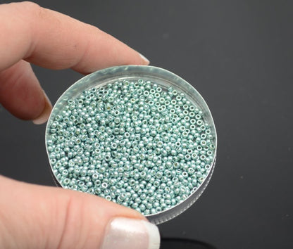 Miyuki Seed Beads 11/0 - mb11-4216 - Galvanized Dark Seafoam [Duracoat] 10g