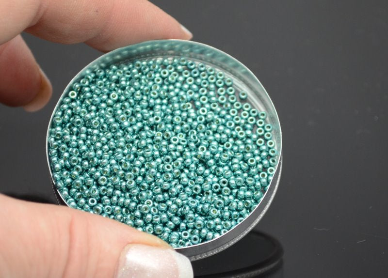 Miyuki Seed Beads 11/0 - mb11-4217 - Galvanized Seafoam [Duracoat] 22g