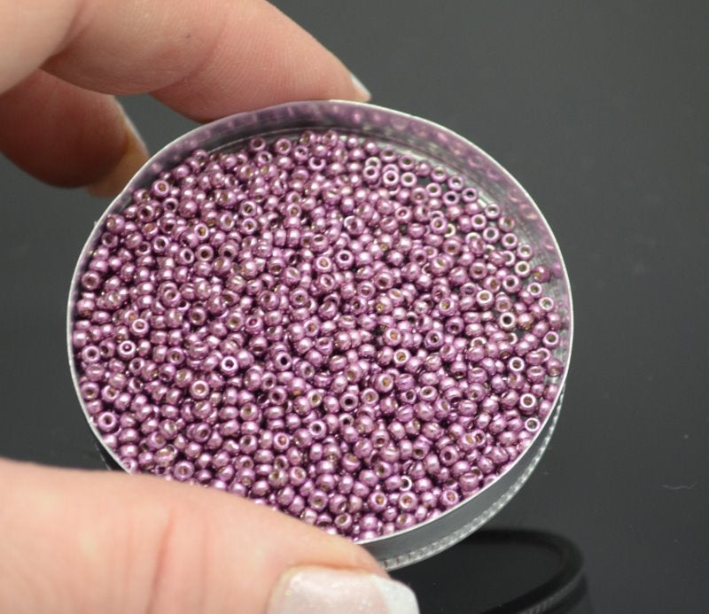 Miyuki Seed Beads 11/0 - mb11-4220 - Galvanized Eggplant [Duracoat] 22g