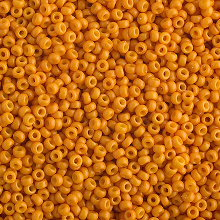 Miyuki Seed Beads 11/0 - mb11-4454 - Cheddar Orange Opaque [Duracoat] 22g