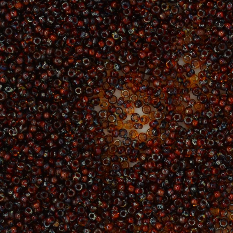 Miyuki Seed Beads - 11/0 - Dark Topaz Picasso -mb11-4502b250- 250g
