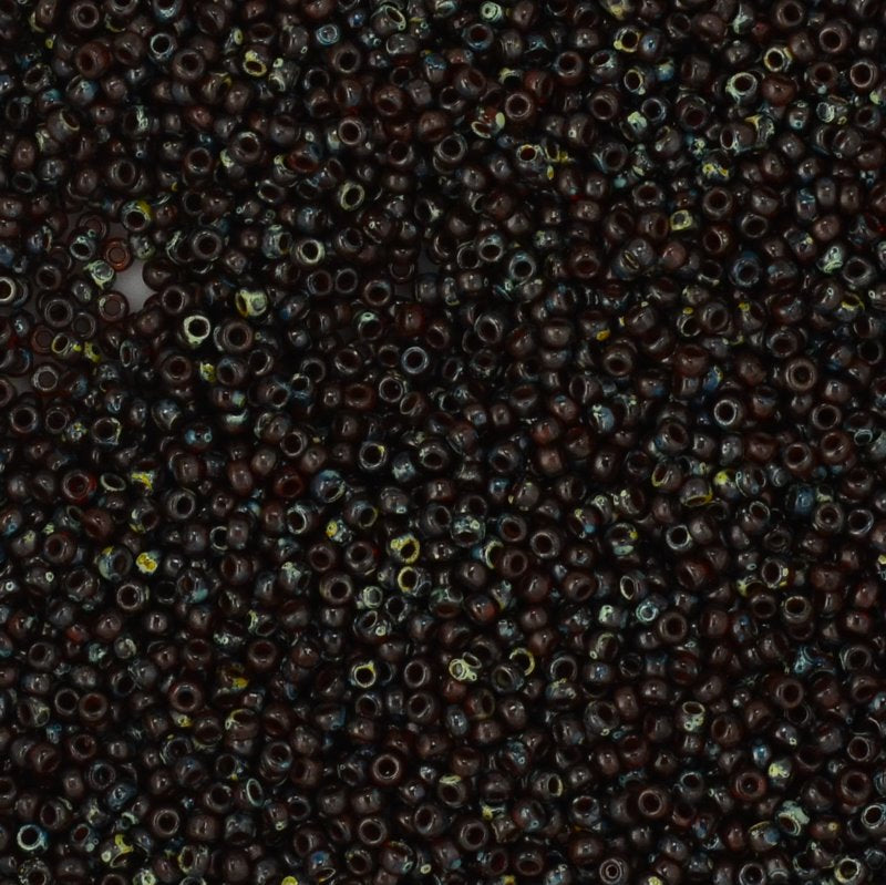 Miyuki Seed Beads - 11/0 - Flame Red Picasso -mb11-4503b250- 250g