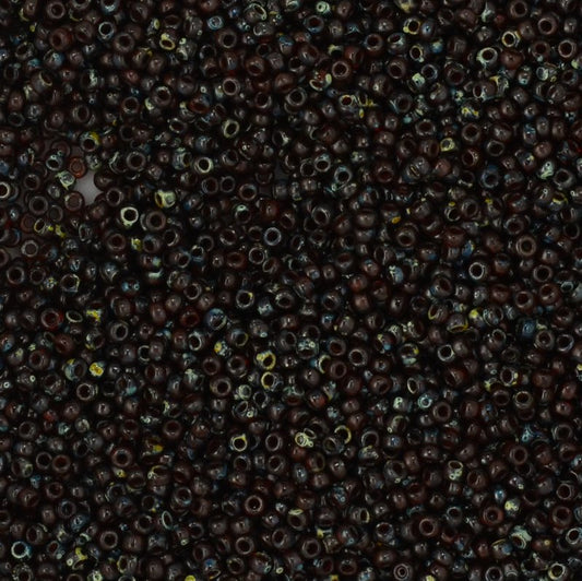 Miyuki Seed Beads - 11/0 - Flame Red Picasso -mb11-4503b250- 250g