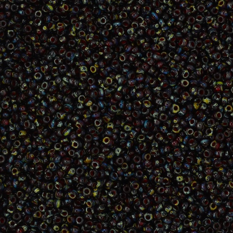 Miyuki Seed Beads - 11/0 - Ruby Picasso -mb11-4504b250- 250g