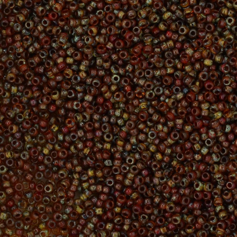 Miyuki Seed Beads 11/0 - mb11-4505 - Light Smoky Topaz Picasso 22g