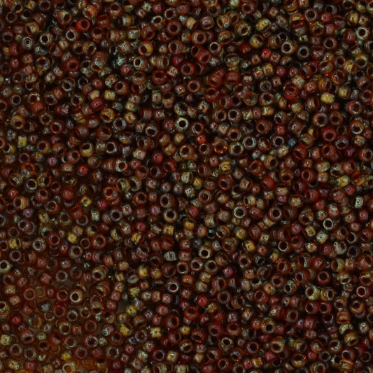 Miyuki Seed Beads - 11/0 - Light Smoky Topaz Picasso -mb11-4505b250- 250g