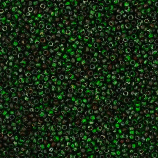 Miyuki Seed Beads 11/0 - mb11-4507 - Green Picasso 22g