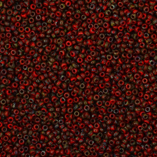 Miyuki Seed Beads 11/0 - mb11-4513 - Red Picasso 22g