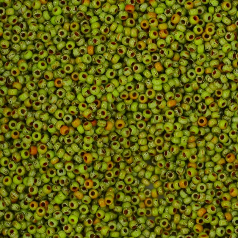 Miyuki Seed Beads 11/0 - mb11-4515 - Chartreuse Picasso 22g