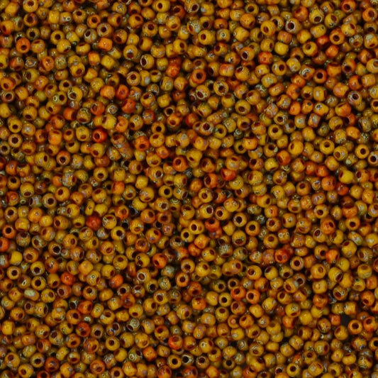 Miyuki Seed Beads 11/0 - mb11-4517 - Brown Picasso 22g