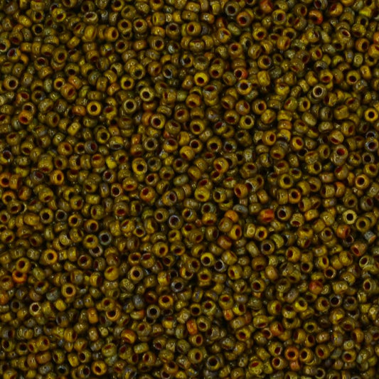 Miyuki Seed Beads 11/0 - mb11-4519 - Dark Yellow Picasso 10g