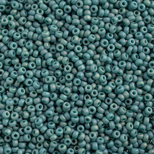Miyuki Seed Beads 11/0 - mb11-4702 - Frosted Glazed/Rainbow Arctic Blue Matte AB