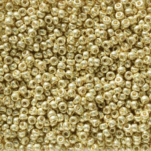 Miyuki Seed Beads - 11/0 - Galvanized Light Gold [Duracoat] -mb11-5102b250- 250g