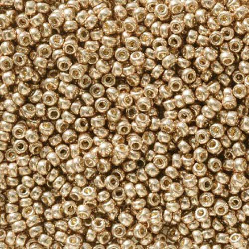 Miyuki Seed Beads - 11/0 - Galvanized Antique Gold [Duracoat] -mb11-5104b250- 25