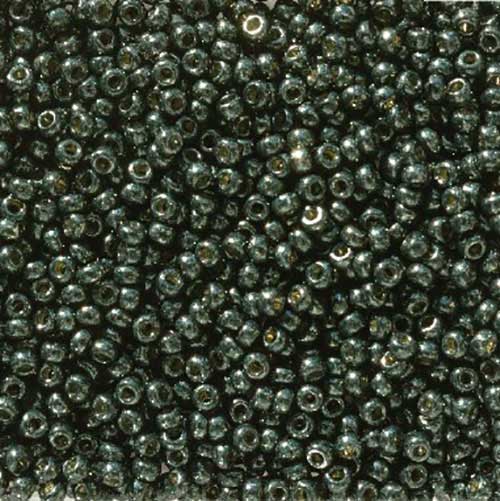 Miyuki Seed Beads 11/0 - mb11-5107 - Galvanized Khaki Green [Duracoat] 22g