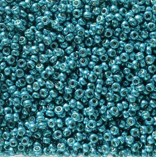 Miyuki Seed Beads - 11/0 - Galvanized Peacock Blue [Duracoat] -mb11-5113b250- 25