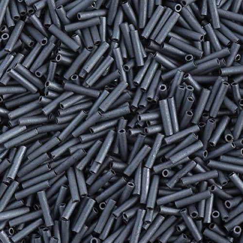 Miyuki Slender Bugles - 6mm - Matte Gunmetal