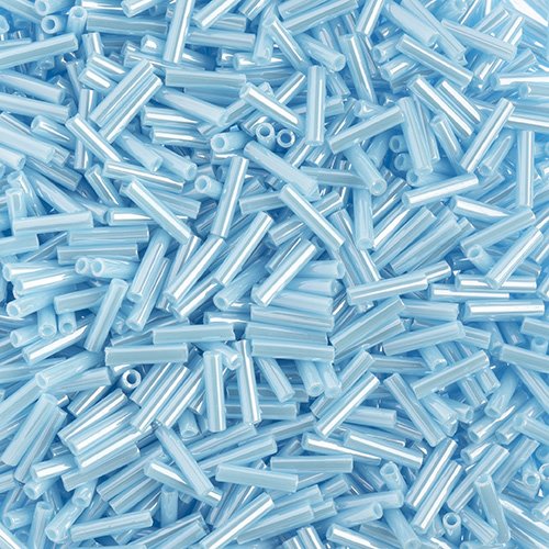 Miyuki Slender Bugles - 6mm - Light Blue Ceylon