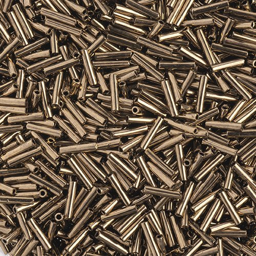 Miyuki Slender Bugles - 6mm - Metallic Dark Bronze