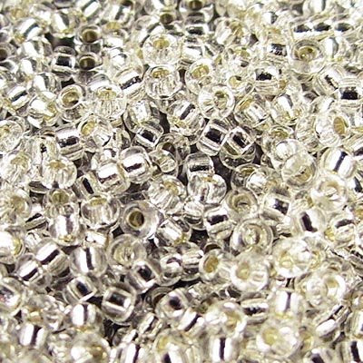 Miyuki Seed Beads - 15/0 - Silver Lined Crystal -mb15-0001b250- 250g