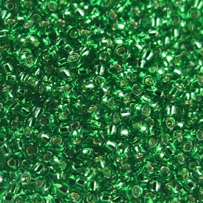 Miyuki Seed Beads - 15/0 - Silver Lined Green -mb15-0016b250- 250g