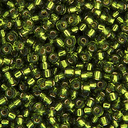 Miyuki Seed Beads - 15/0 - Silver Lined Olive -mb15-0026b250- 250g