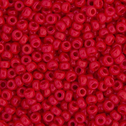 Miyuki Seed Beads - 15/0 - Opaque Red -mb15-0408b250- 250g