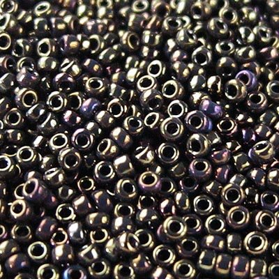 Miyuki Seed Beads - 15/0 - Metallic Brown Iris -mb15-0458b250- 250g