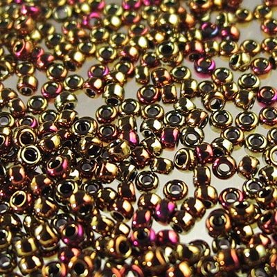 Miyuki Seed Beads - 15/0 - Metallic Gold Iris -mb15-0462b250- 250g