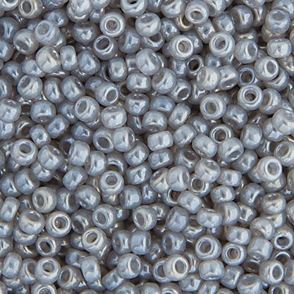 Miyuki Seed Beads - 15/0 - Silver Grey Ceylon -mb15-0526b250- 250g