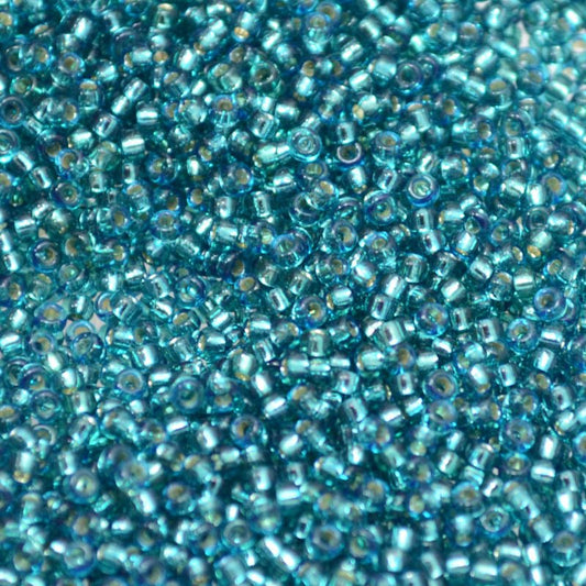 Miyuki Seed Beads 15/0 mb15-1424 - Dyed Silver Lined Teal