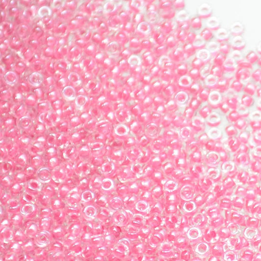 Miyuki Seed Beads 15/0 mb15-1524 - Sparkling Peony Pink Lined Crystal