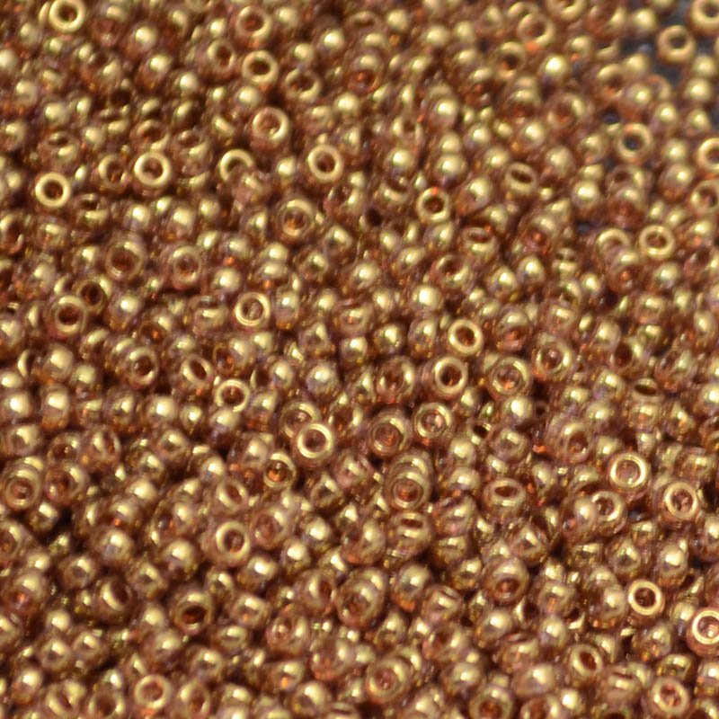 Miyuki Seed Beads 15/0 mb15-1882 - Dark Topaz Gold Lustre