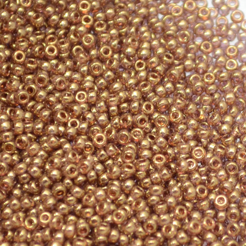 Miyuki Seed Beads 15/0 mb15-1882 - Dark Topaz Gold Lustre
