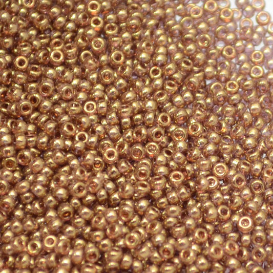 Miyuki Seed Beads 15/0 mb15-1882 - Dark Topaz Gold Lustre