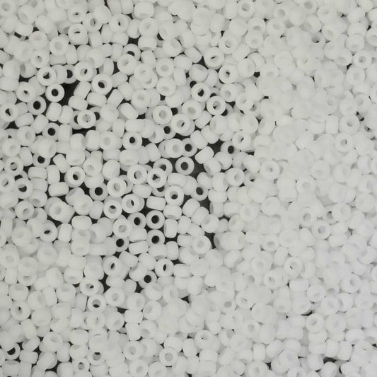 Miyuki Seed Beads - 15/0 - Matte Chalk White -mb15-402Fb250- 250g