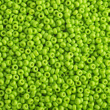 Miyuki Seed Beads - 15/0 - Bright Lime Opaque [Duracoat] -mb15-4471b250- 250g