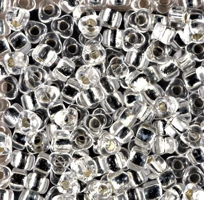 Miyuki Triangles - 5/0 - Silver Lined Crystal