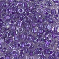 Miyuki Triangles - 5/0 - Sparkle Amethyst Lined Crystal