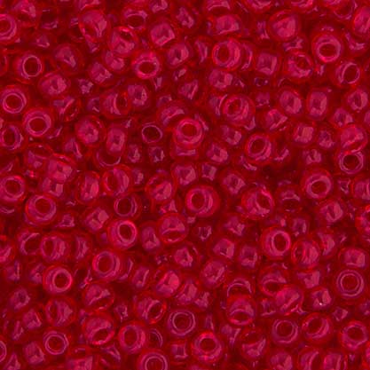 Miyuki Seed Beads - 6/0 - Transparent Ruby -mb6-0141b250- 250g