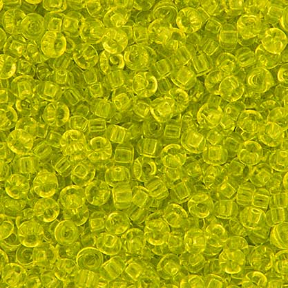 Miyuki Seed Beads - 6/0 - Chartreuse Transparent -mb6-0143b250- 250g