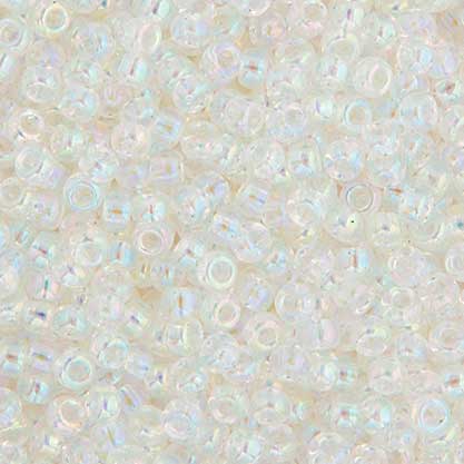 Miyuki Seed Beads - 6/0 - Crystal AB -mb6-0250b250- 250g