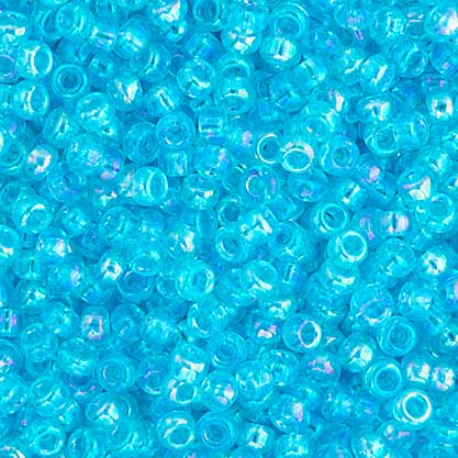Miyuki Seed Beads - 6/0 - Dark Aqua Transparent AB -mb6-0260b250- 250g