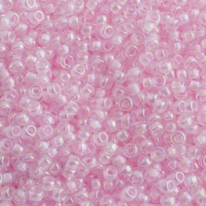 Miyuki Seed Beads 6/0 - mb6-0272 - Pink Lined Crystal AB 22g