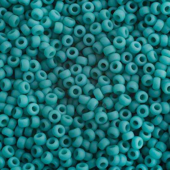 Miyuki Seed Beads - 6/0 - Matte Turquoise Green -mb6-0412Fb250- 250g