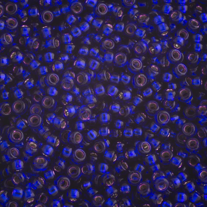 Miyuki Seed Beads 6/0 mb6-1427 - Dyed Silverlined Dark Violet